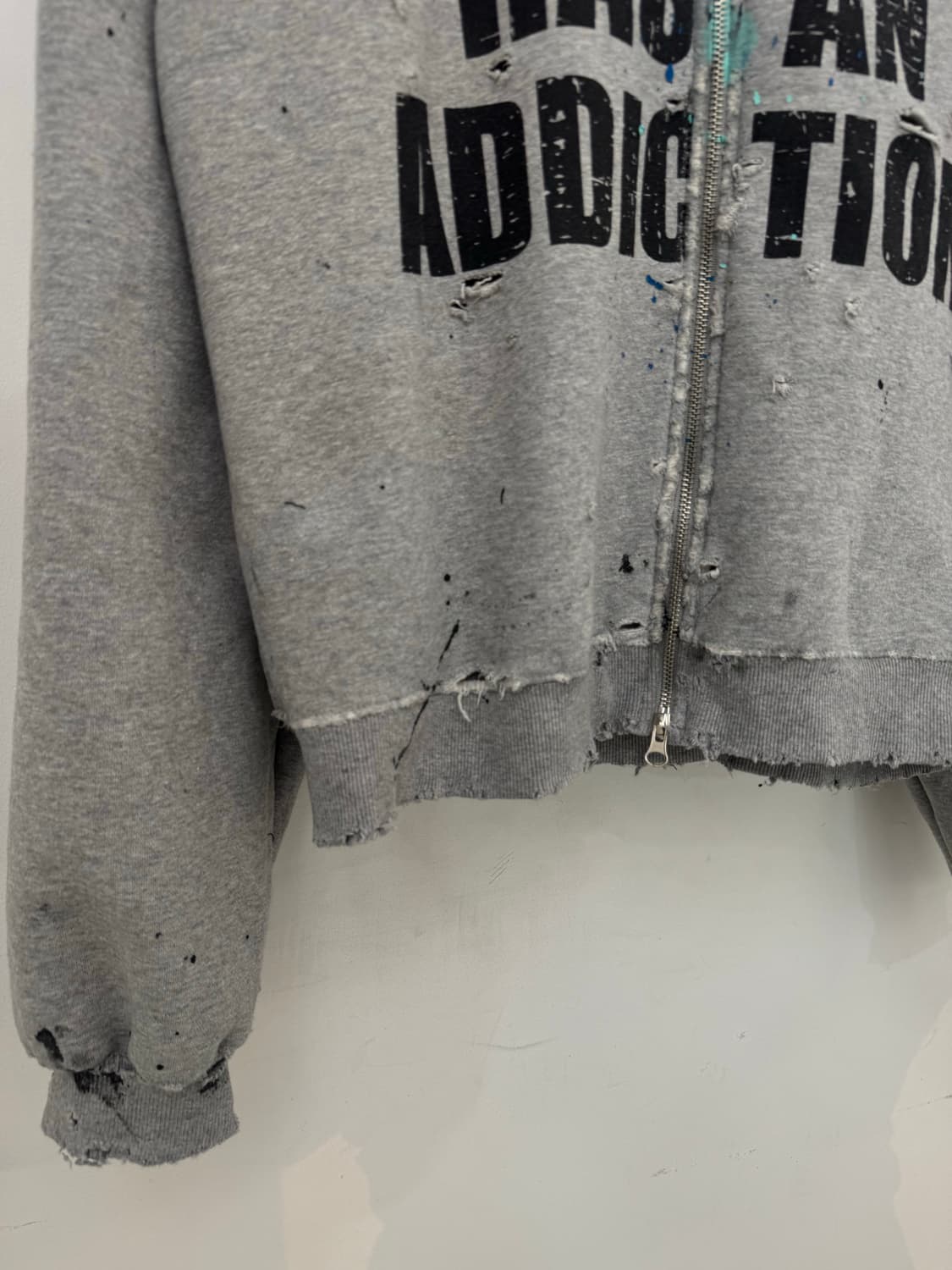 빈티지 크롭 후드집업(기모) 상품이미지4