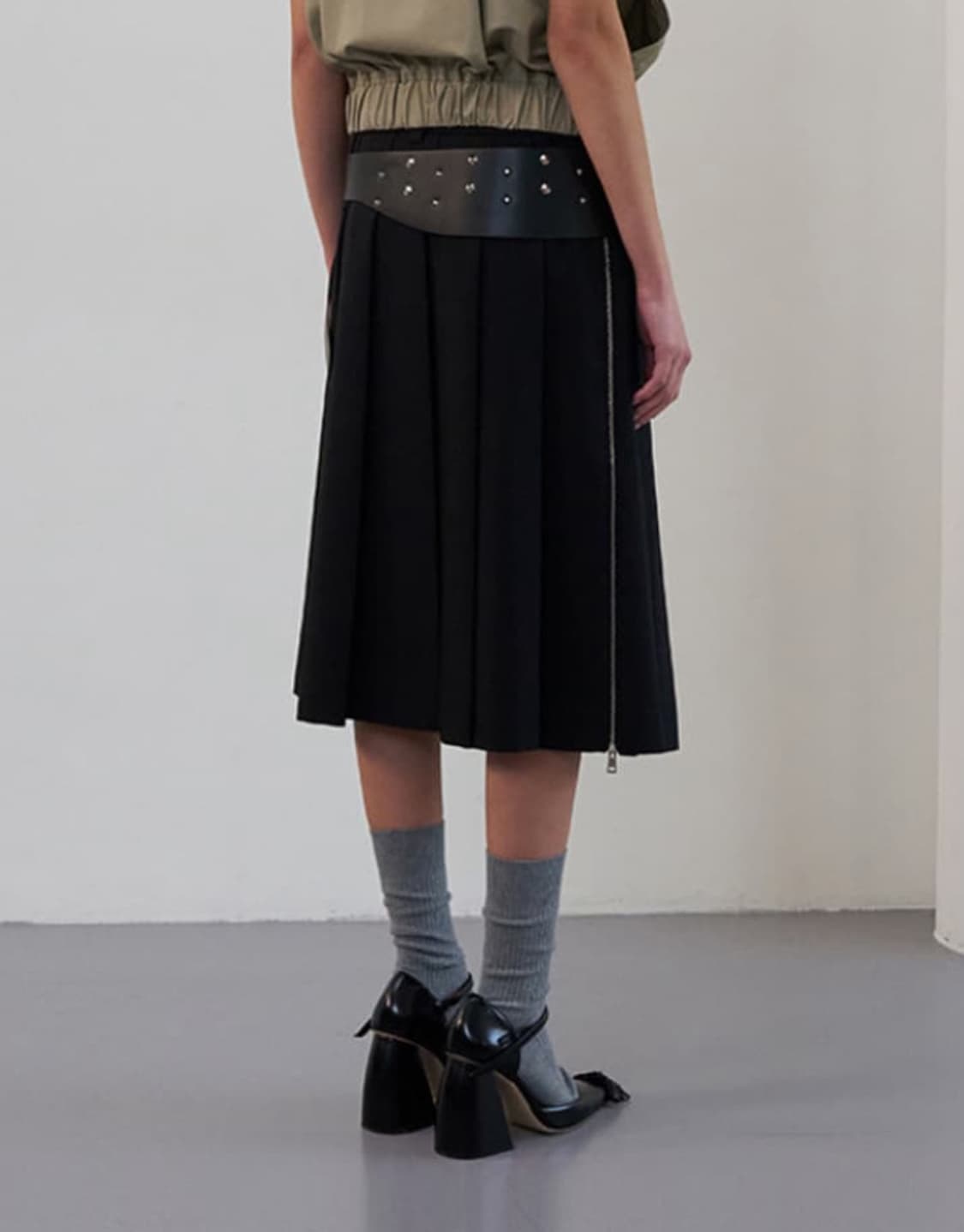 LCDC 사이드 지퍼 플리츠 상품이미지2