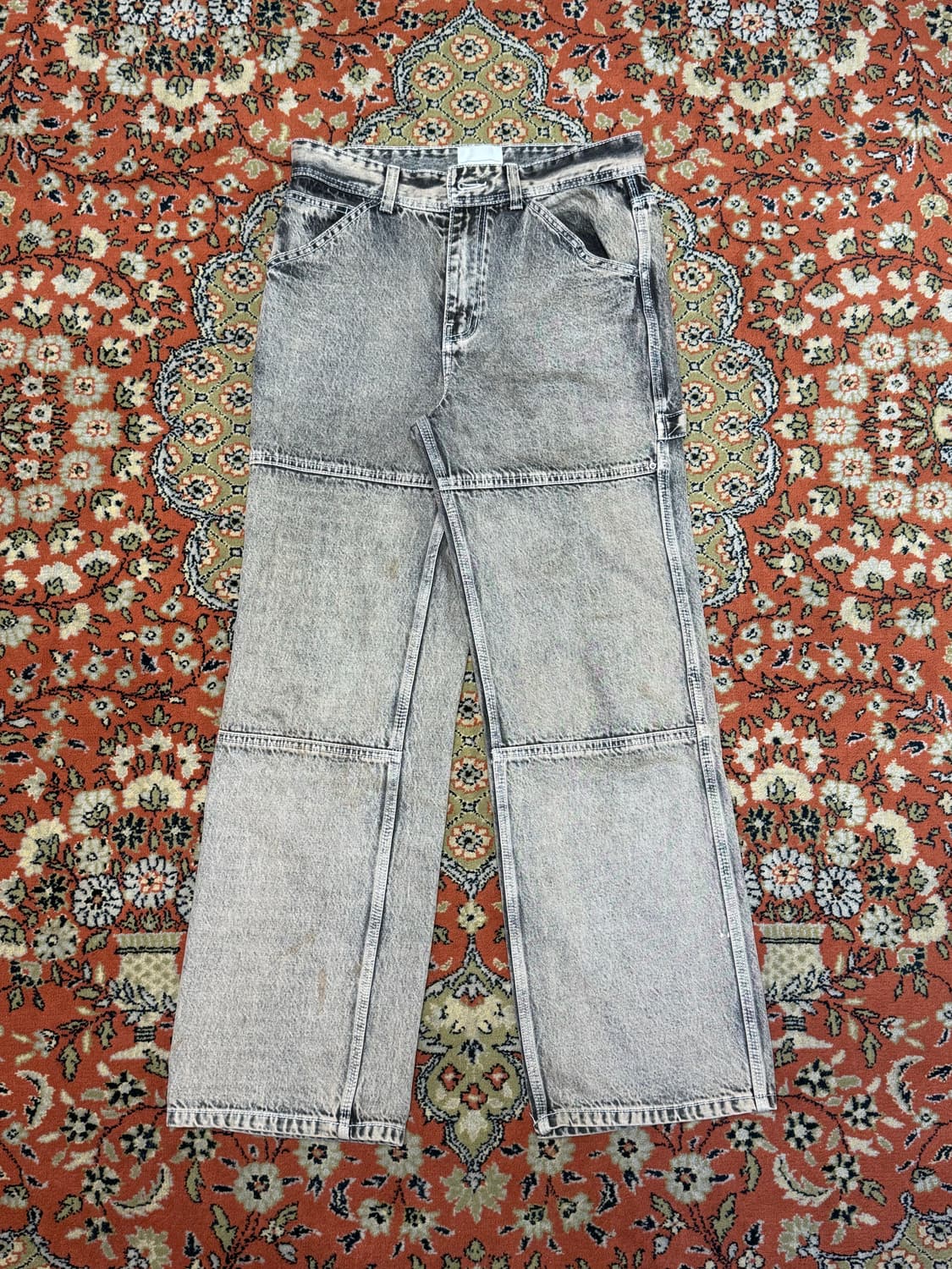 메종미네드 워싱 그레이 카펜터 데님 팬츠 46 상품이미지1