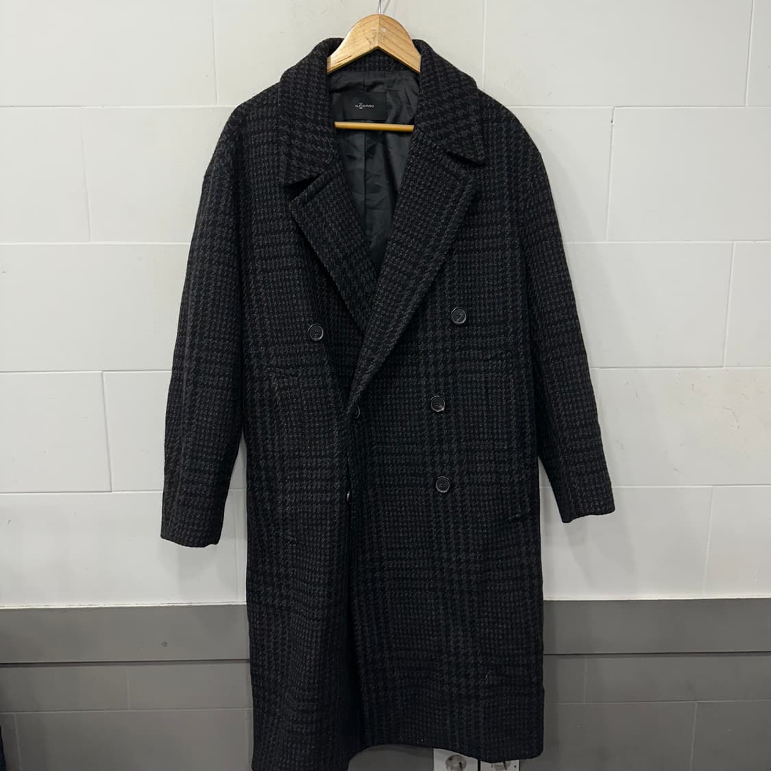 일꼬르소 체크 더플 코트 상품이미지1