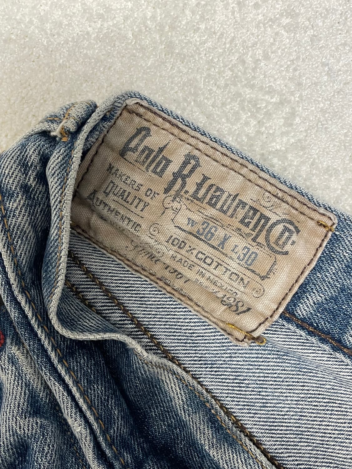 폴로 랄프로렌 데님  36x30 상품이미지5