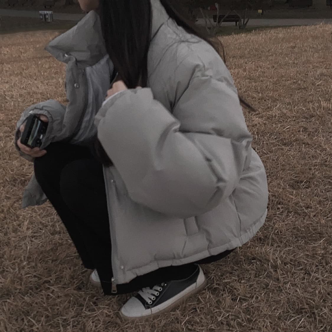 크림치즈마켓 숏패딩 자켓 그레이 상품이미지5