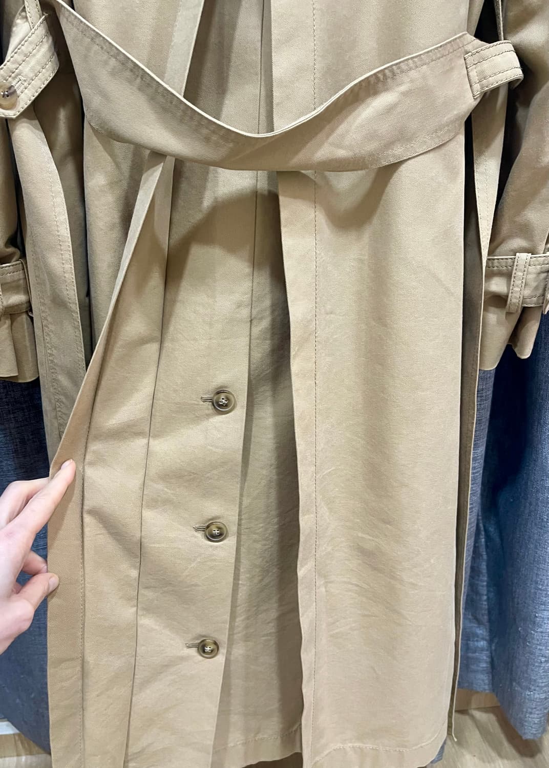 NILBY P 닐바이피 시그니처 볼륨 트렌치코트/베이지 숏기장 상품이미지10