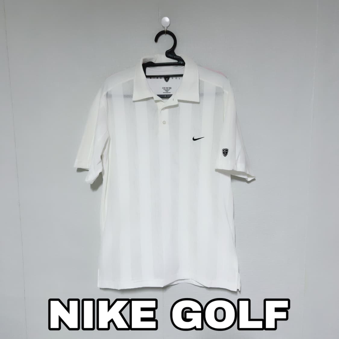 나이키 골프 화이트 매쉬 여름 공용 반팔 카라티 상품이미지1