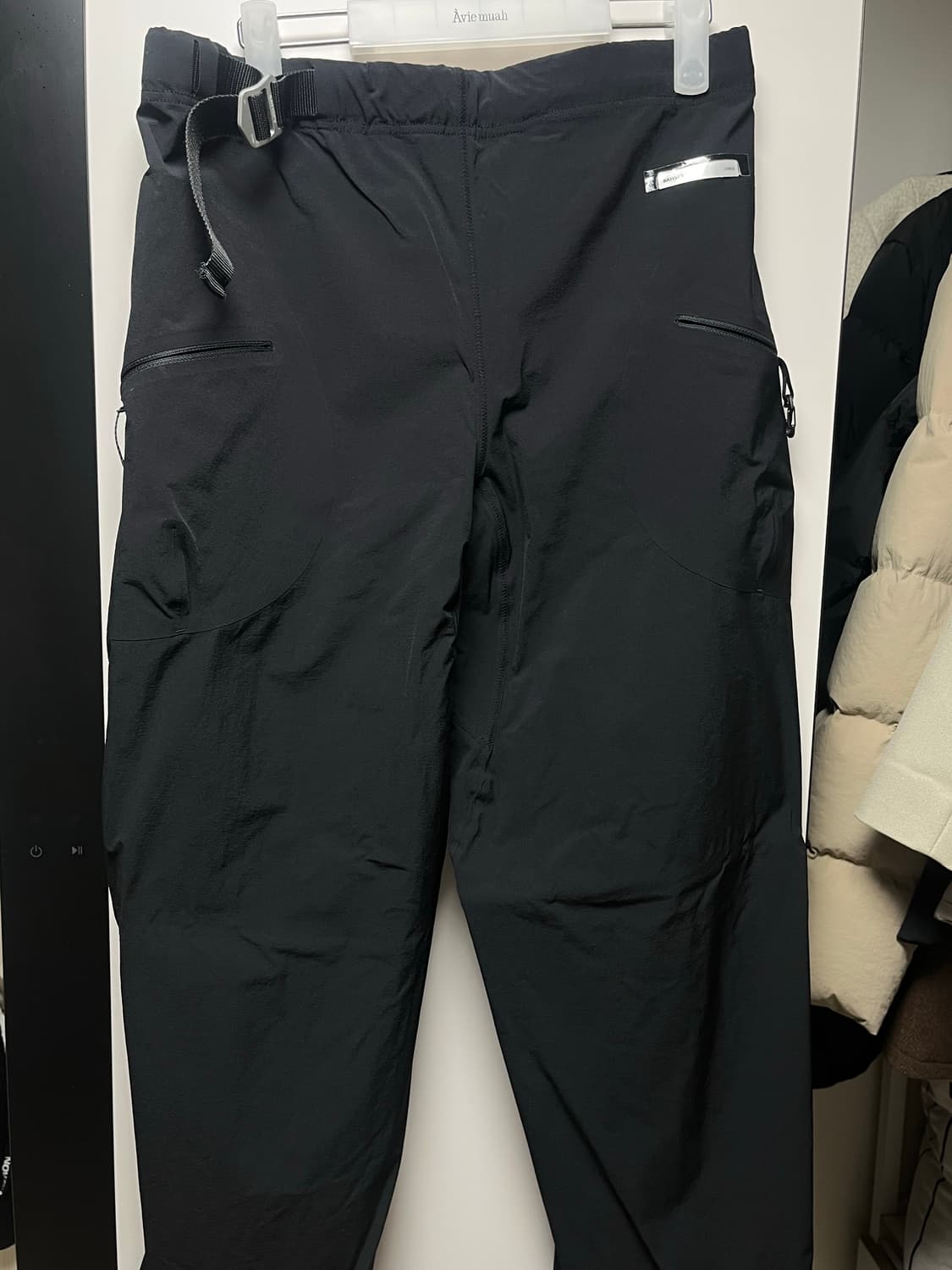 새티스파이 피스쉘 클라임 팬츠 블랙 상품이미지4