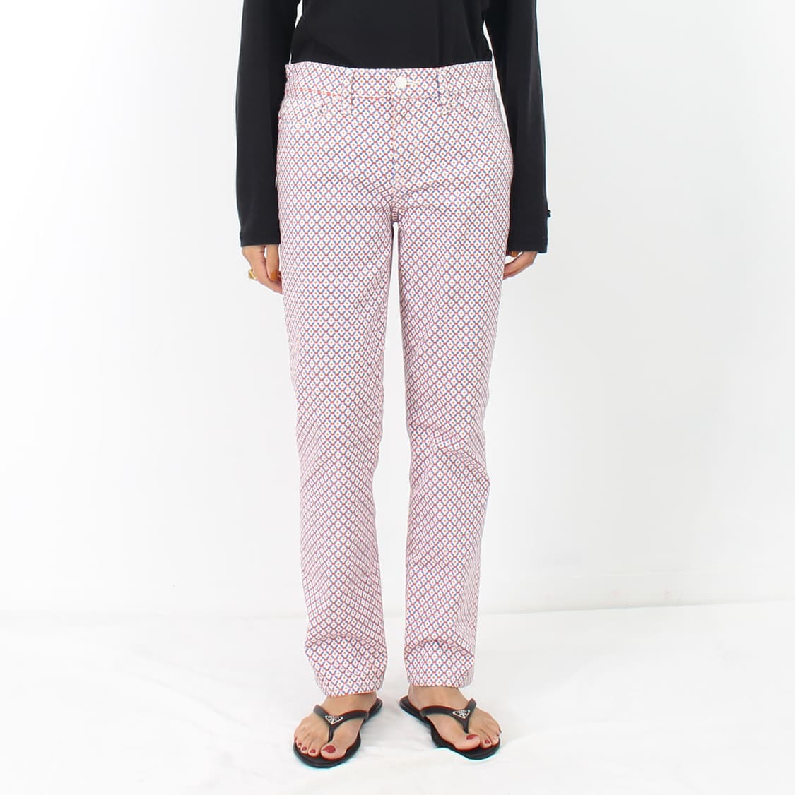 토리버치 Tory burch 빈티지 패턴 스트라이트 팬츠 상품이미지7