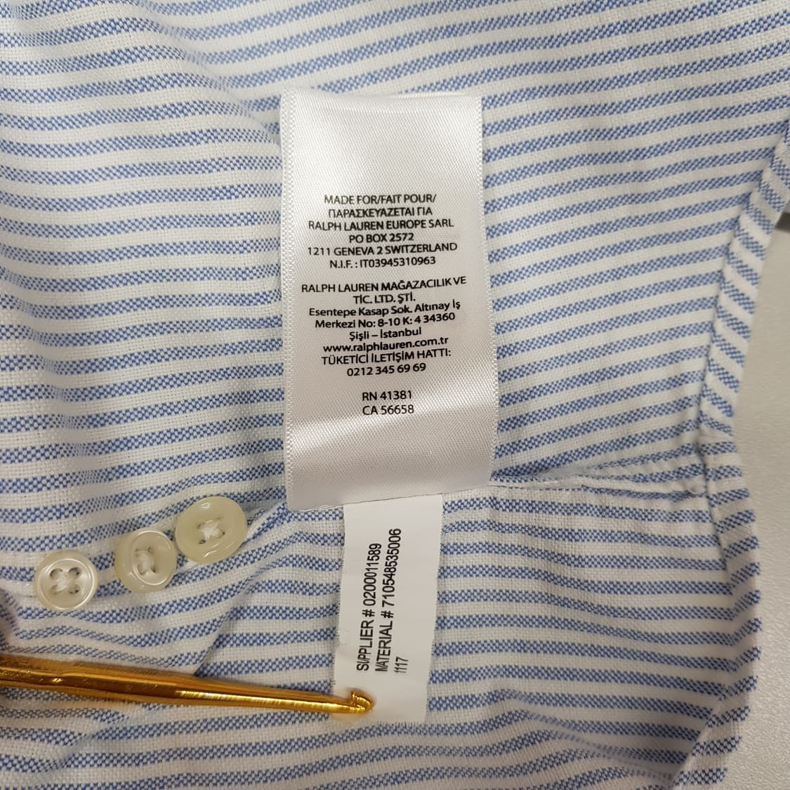 폴로 랄프로렌 옥스퍼드 면소재 셔츠 M사이즈 상품이미지8