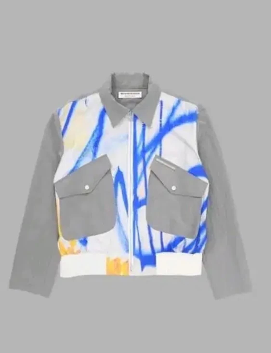 더뮤지엄비지터 페인팅 프린티드 나일론 자켓 상품이미지1