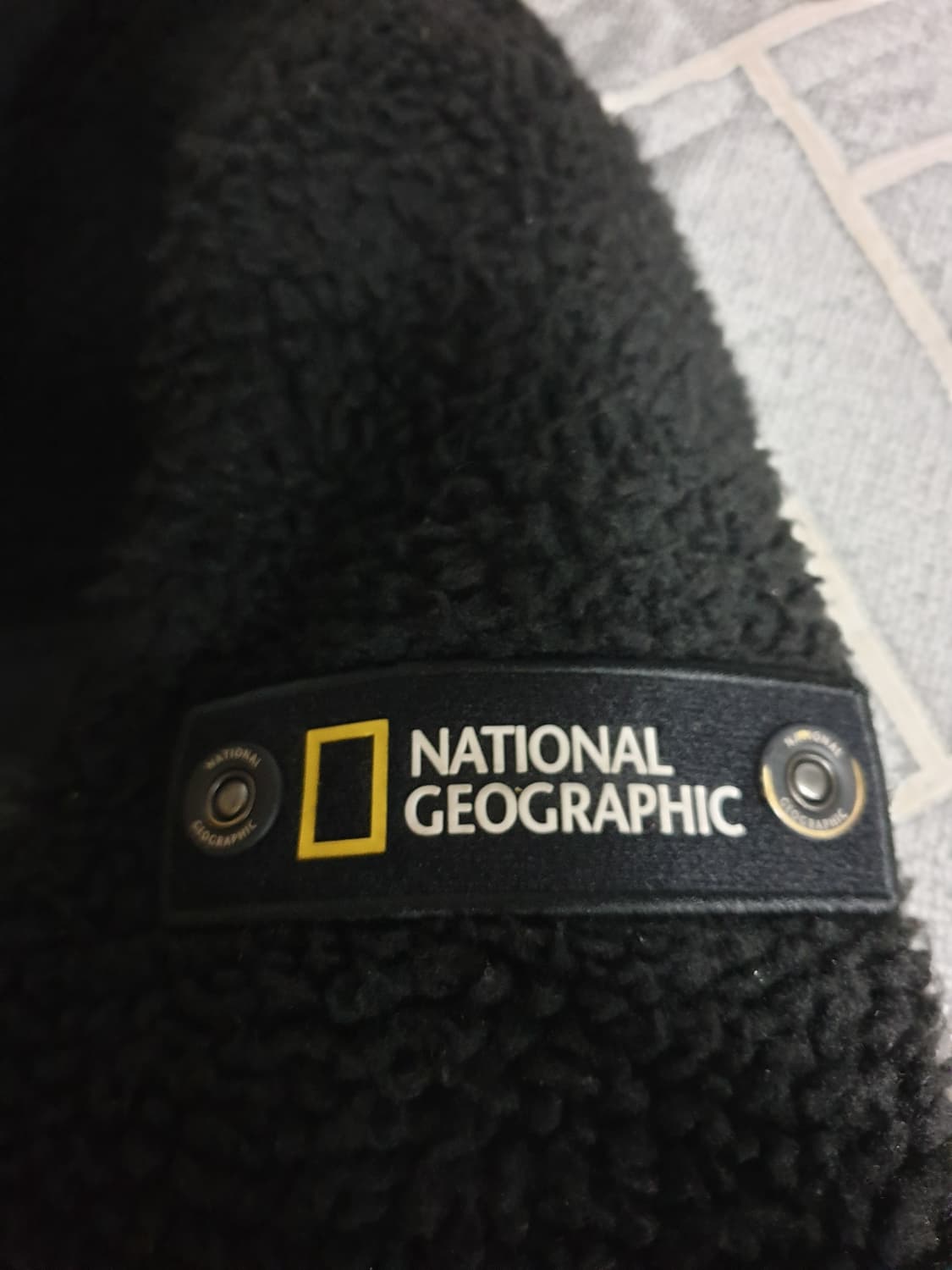 내셔널지오그래픽 스탠드넥 뽀글이 짚업자켓 블랙 (S) 상품이미지4