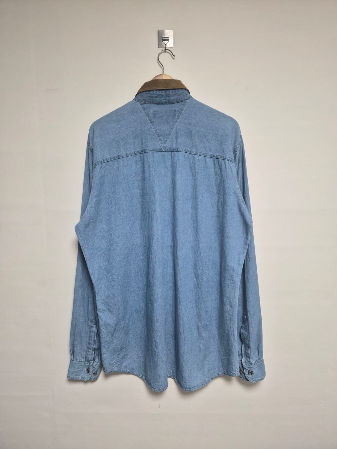 칼하트Carhartt 카라 배색 데님 셔츠 L - S238 상품이미지2