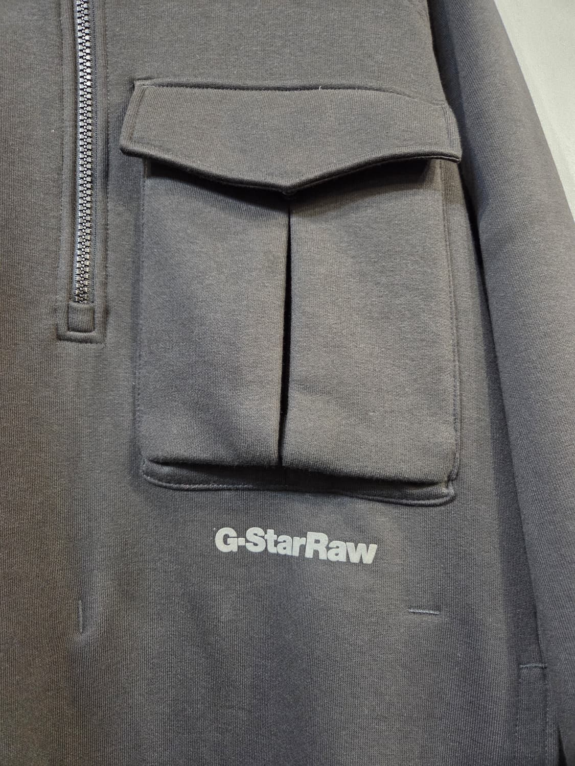 G-Star Raw 하프집업 맨투맨 블랙(XL)디피용/택없음 상품이미지3
