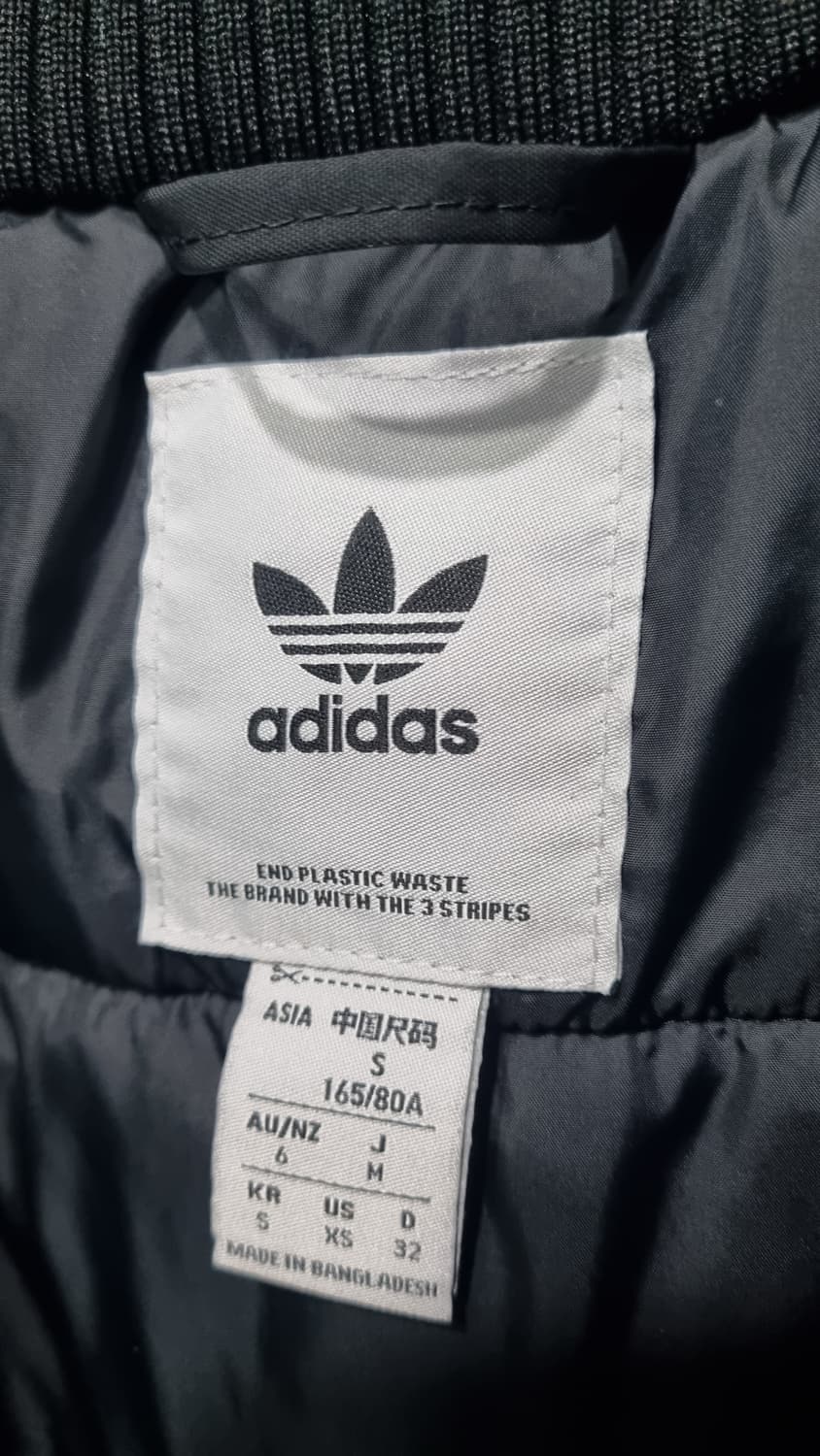 adidas 여성 검정색 파카 루즈핏 s사이즈(가슴단면70) 상태좋아요~ 상품이미지3