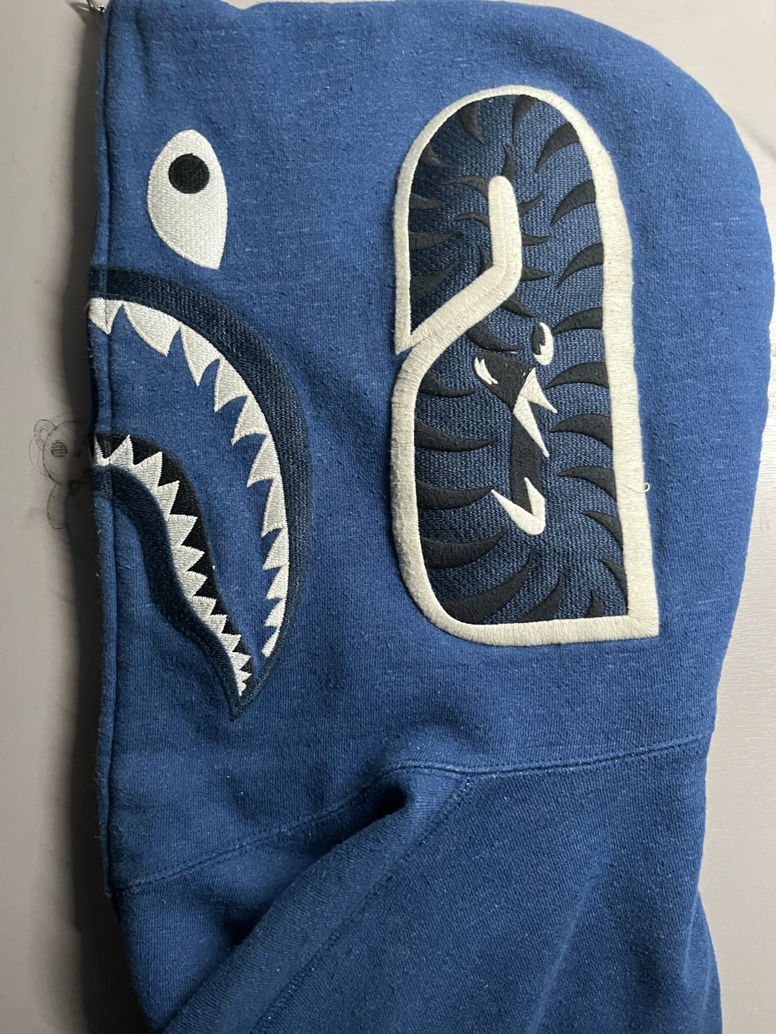 정품 베이프 샤크후드 딥네이비-S 상품이미지3