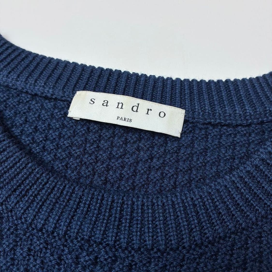 산드로 SANDRO 솔리드 와플 니트 PR2139 상품이미지5
