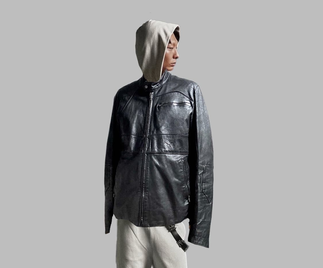 DUCATI x PUMA 소가죽 싱글바이커자켓 상품이미지1