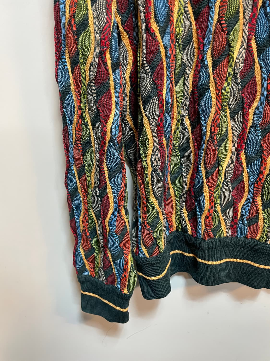 쿠지 멀티컬러 케이블 니트 상품이미지5