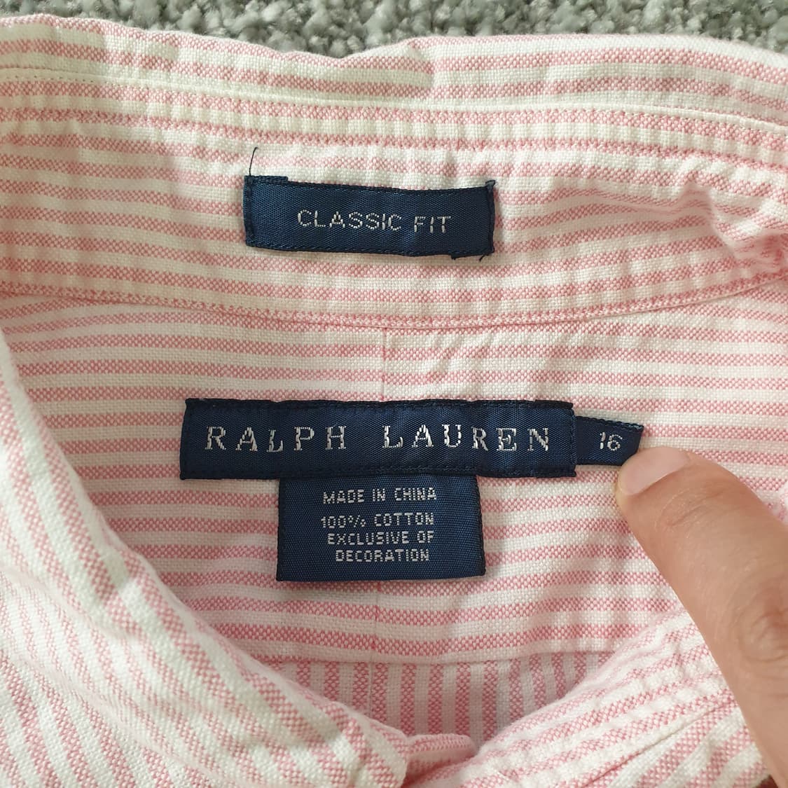 [무료배송] RALPH LAUREN 옥스포드 스트라이프 셔츠 상품이미지2