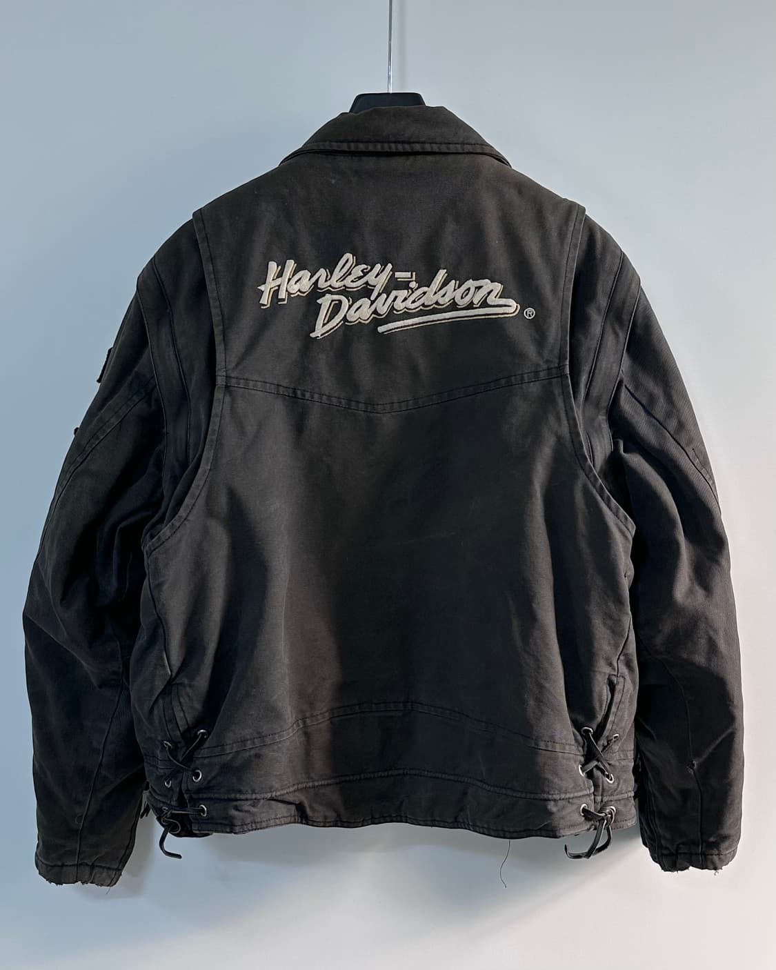 90s 할리데이비슨 블랙 데님 패치 라이더 자켓  (va.27) 상품이미지3