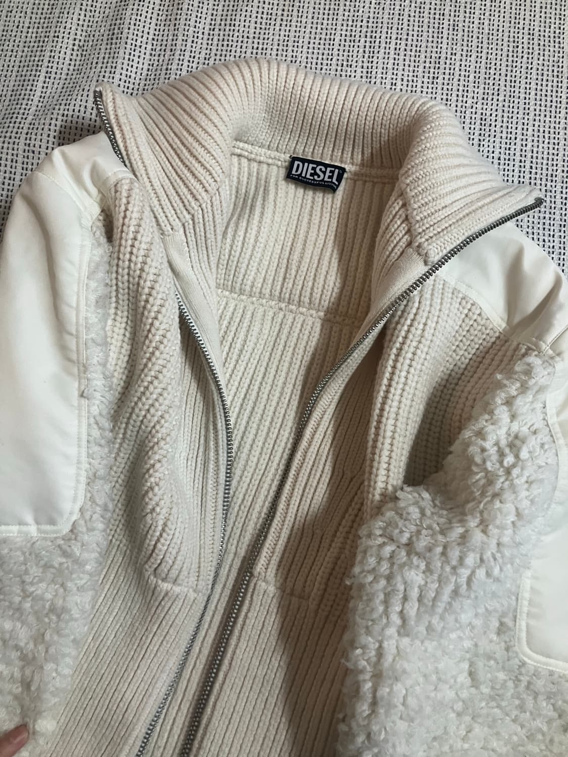 Diesel 디젤 하이넥 니트 집업 상품이미지1