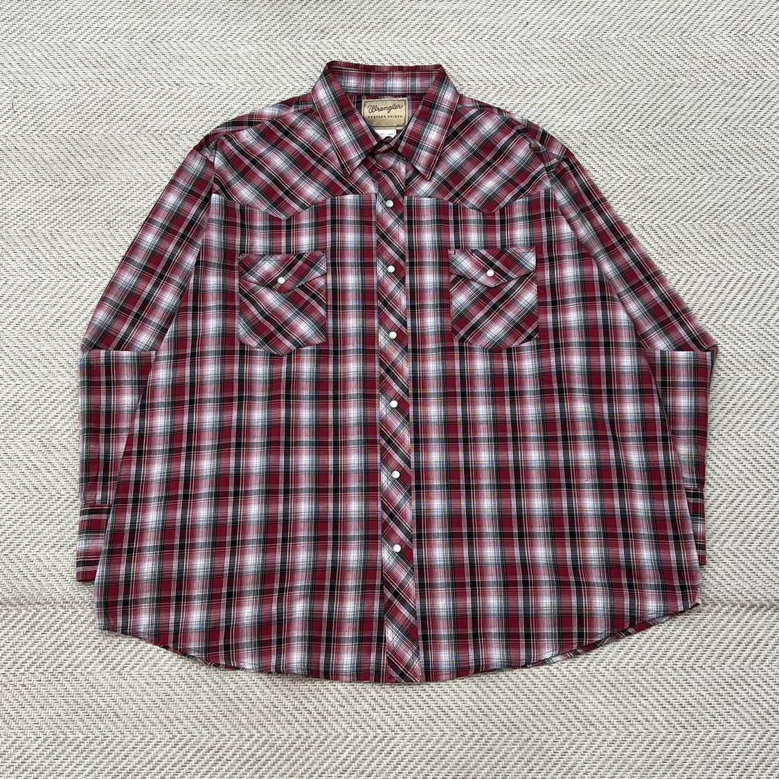 랭글러 웨스턴 체크셔츠 r3204 상품이미지1