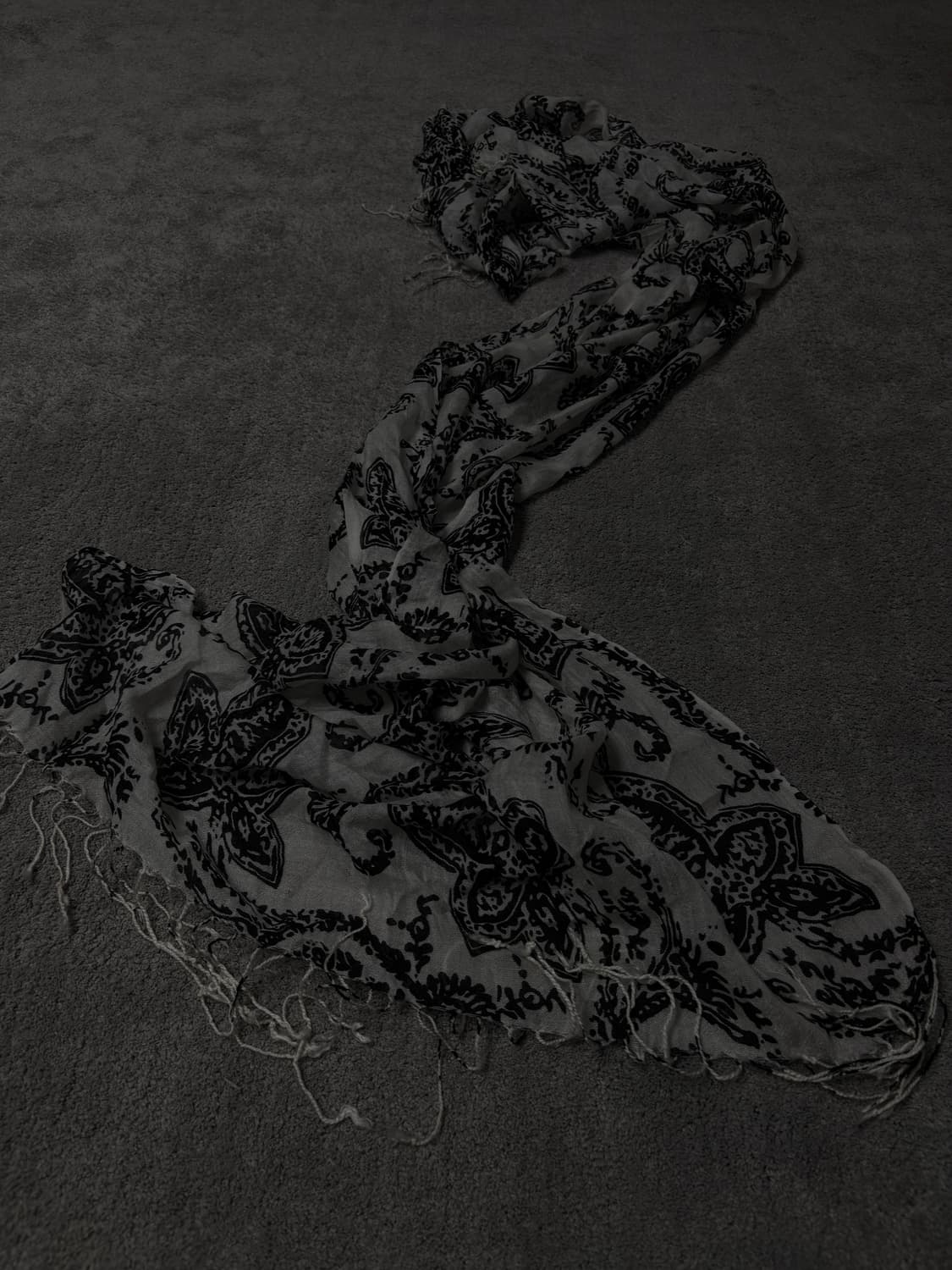 Vintage vkei punk mood paisley scarf 상품이미지3