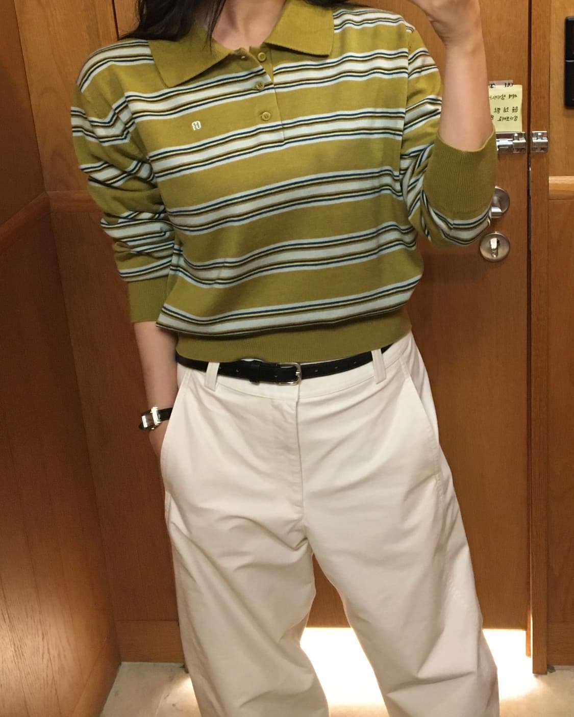 TESSA STRIPE COLLAR KNIT 상품이미지4