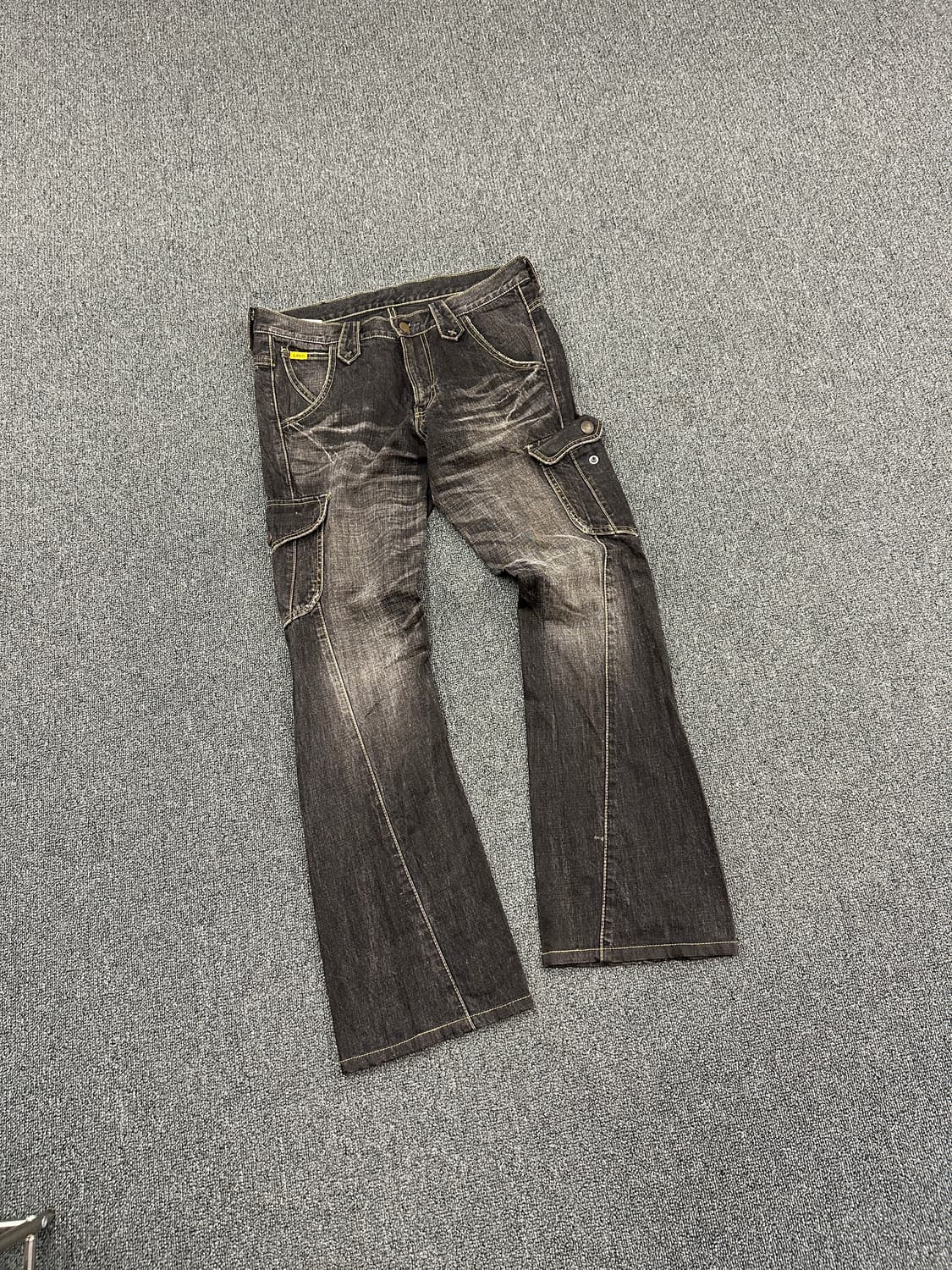 M) LEE 리 부츠컷 흑청 데님팬츠 카고팬츠 상품이미지5