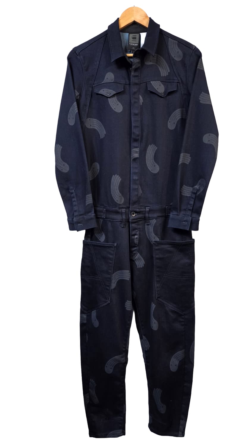 G-STAR RAW 데님 점프수트 네이비 패턴(s/디피용) 상품이미지1