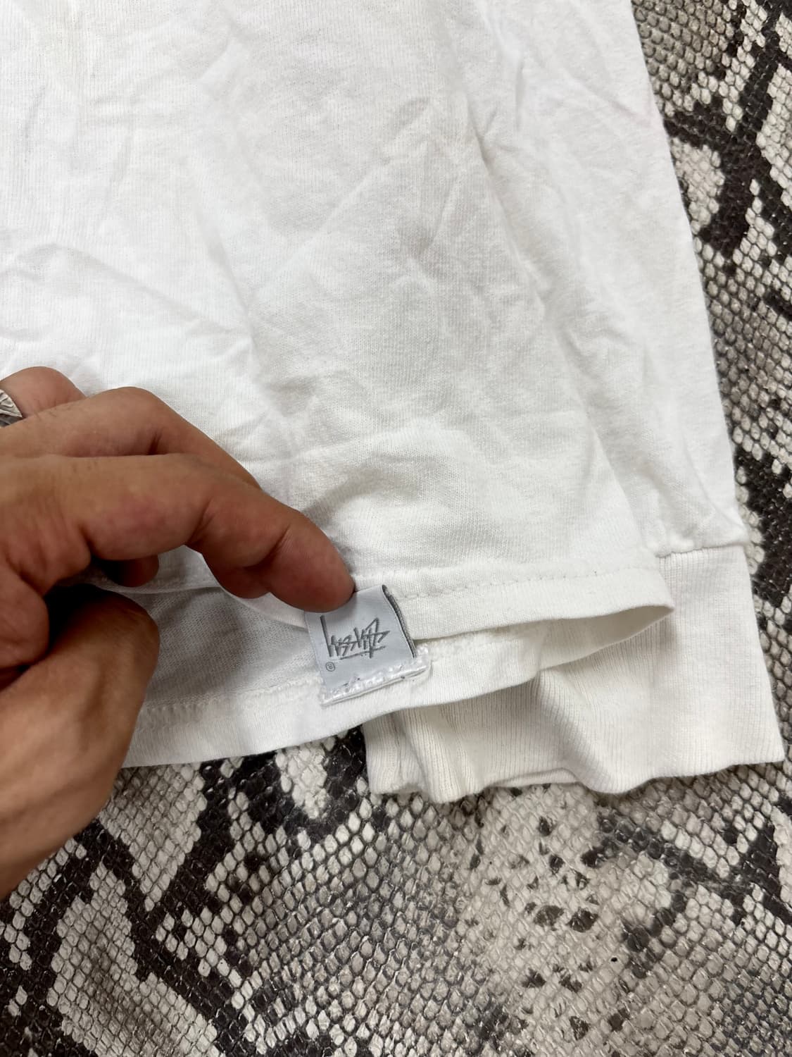 “Stussy” Logo Print White Sleeve 상품이미지5