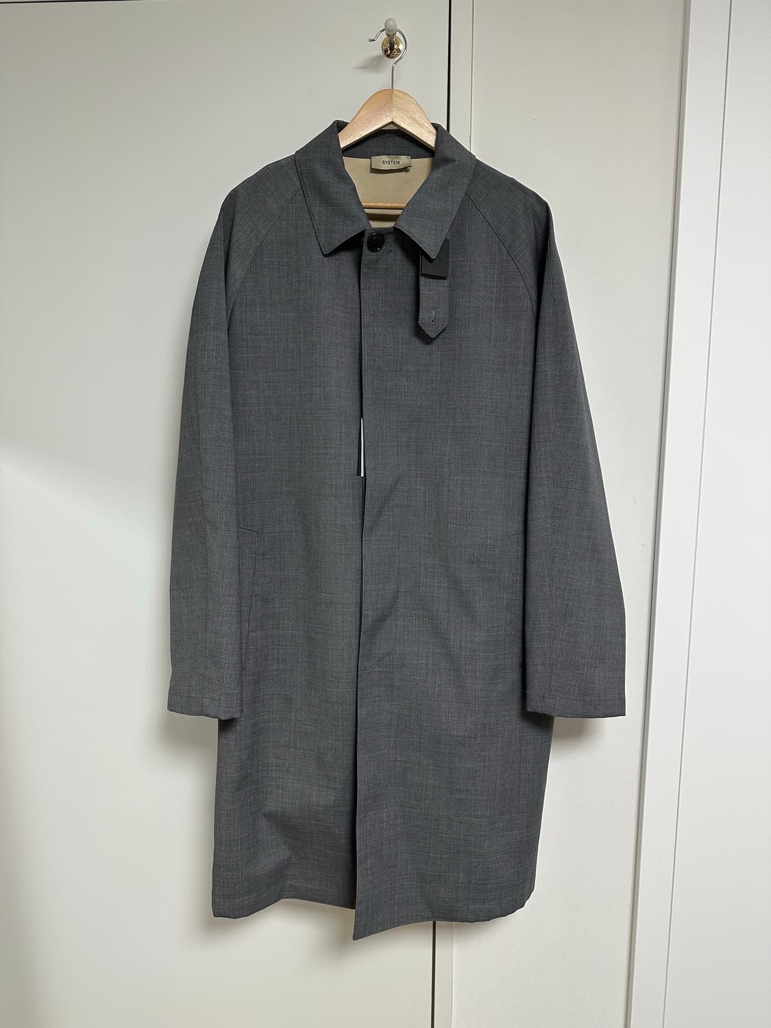 시스템옴므 그레이 코트 미사용품 상품이미지1