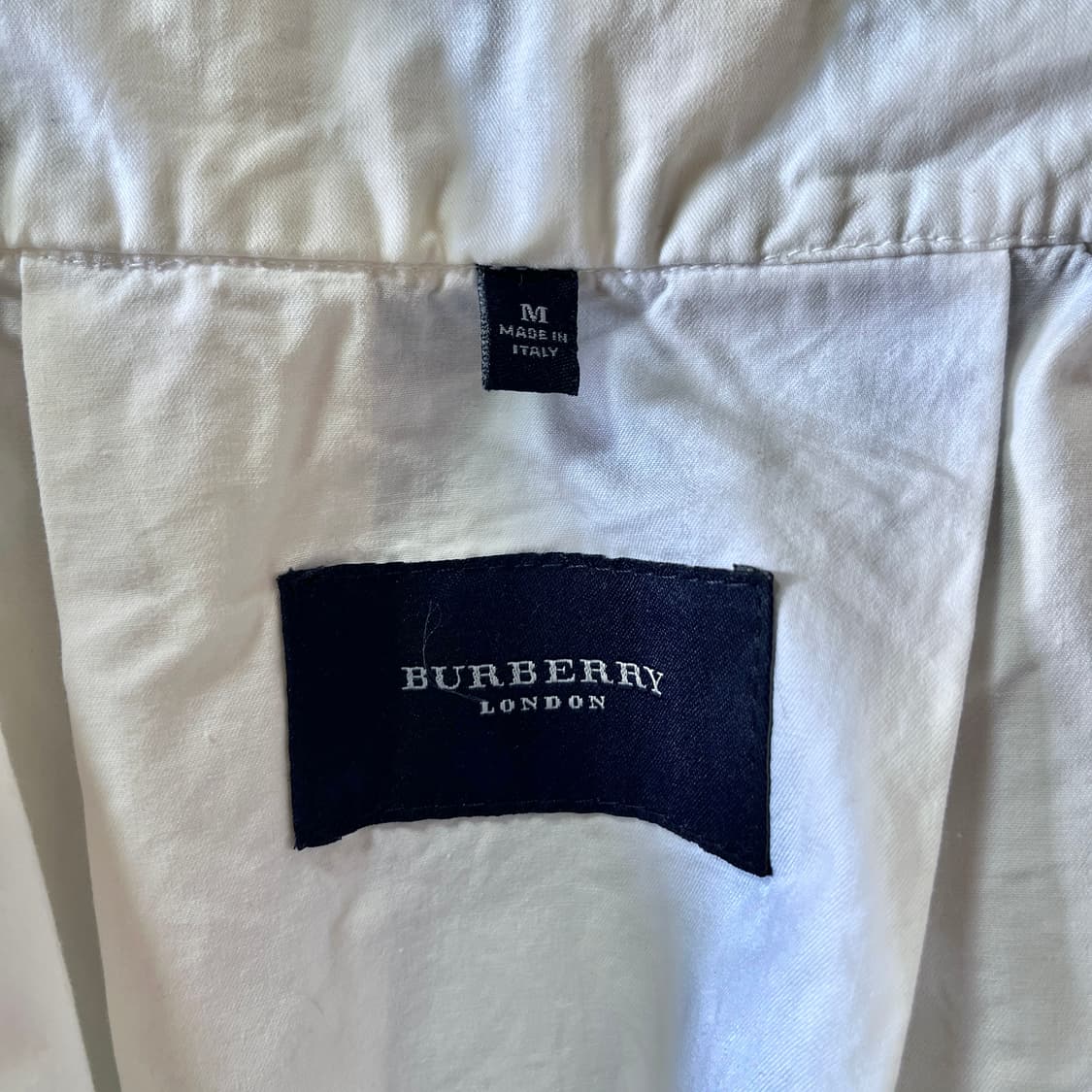 M) 버버리 Made in Italy  화이트 코튼 경량 사파리 자켓 상품이미지10