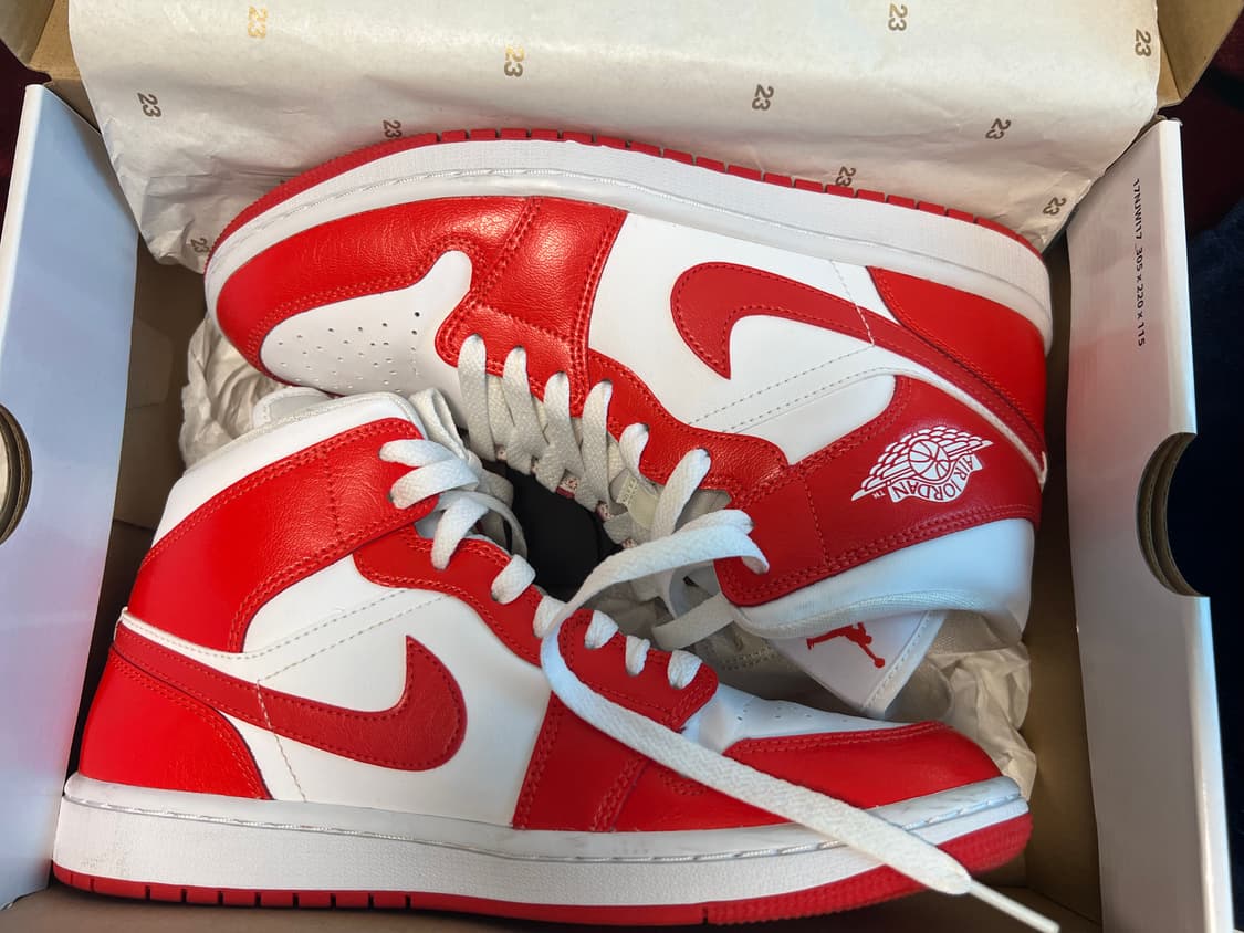 W 조던1 미드 하바네로 레드 260  상품이미지1