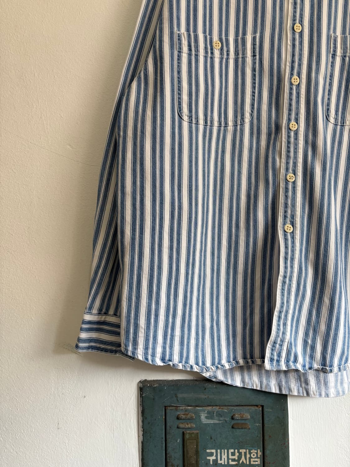 OLD GAP Denim Stripe Shirt 상품이미지4