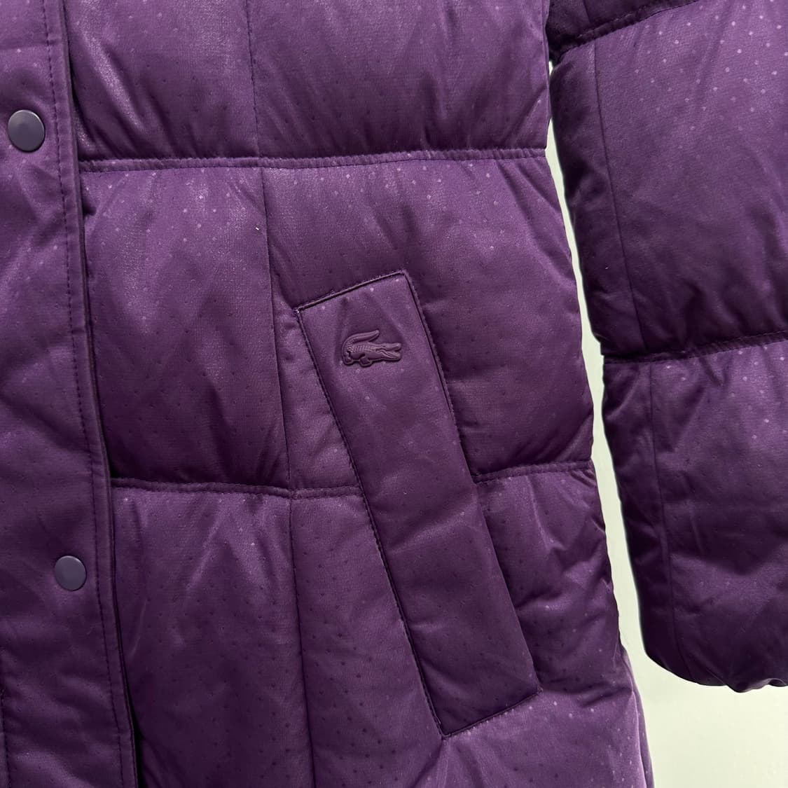 라코스테 도트 로고 다운 롱패딩 상품이미지5