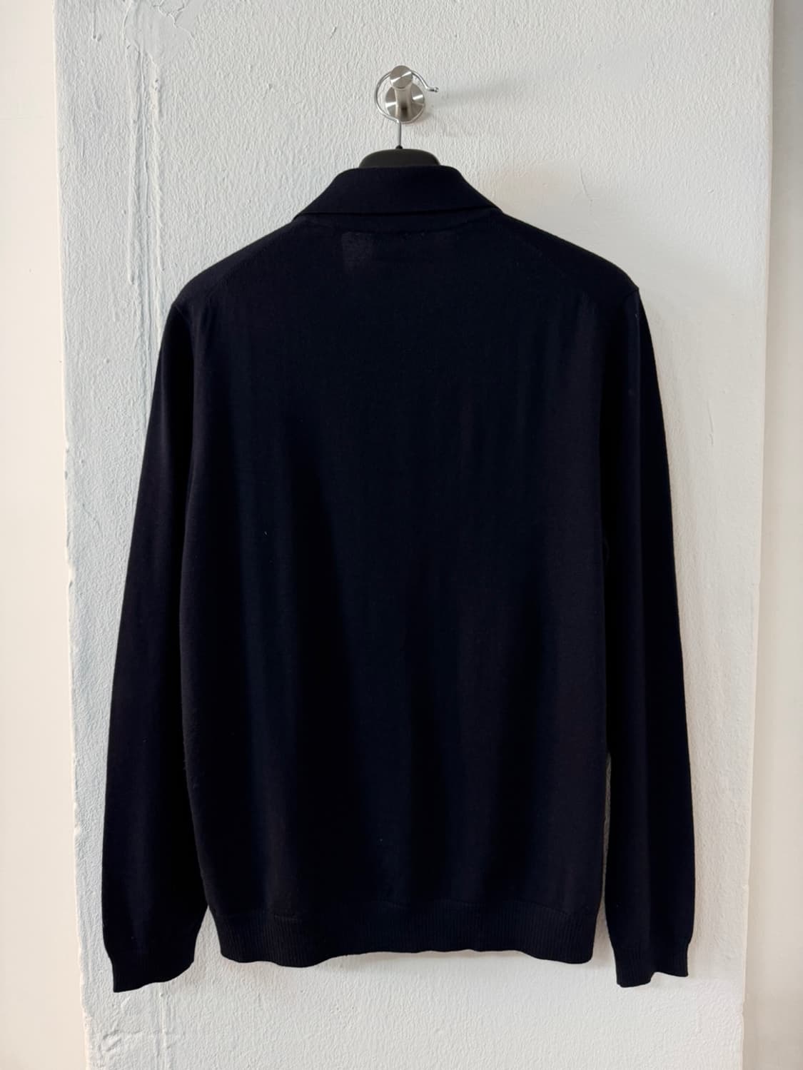 보스 로고 울 카라 니트  상품이미지3