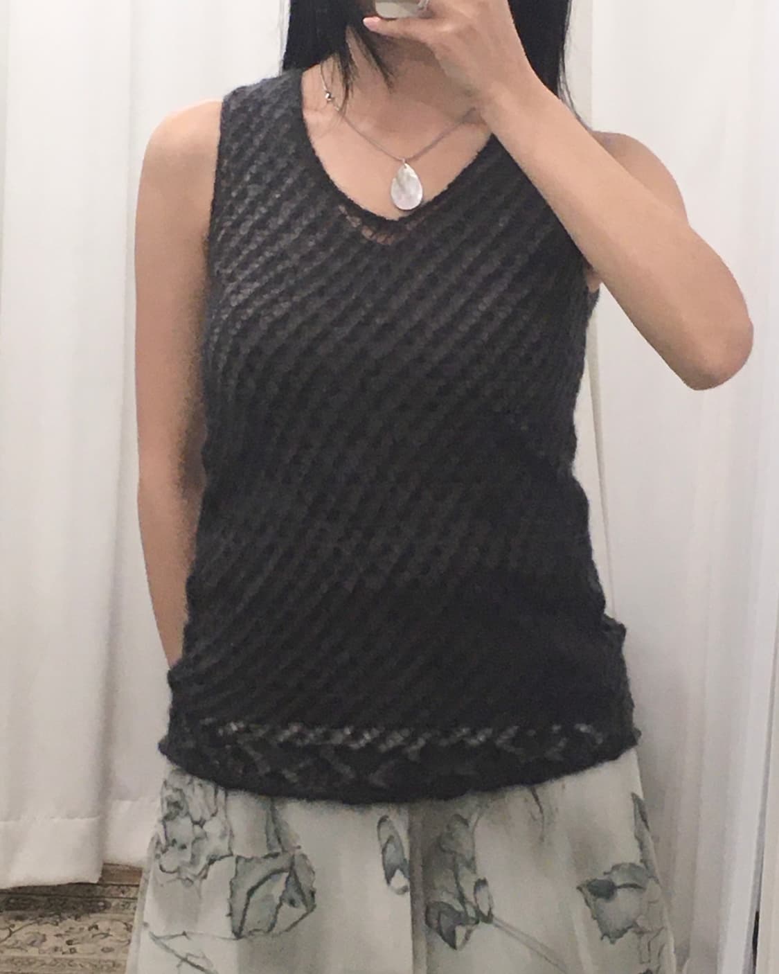 그레이 레이어드 슬리브리스 상품이미지1