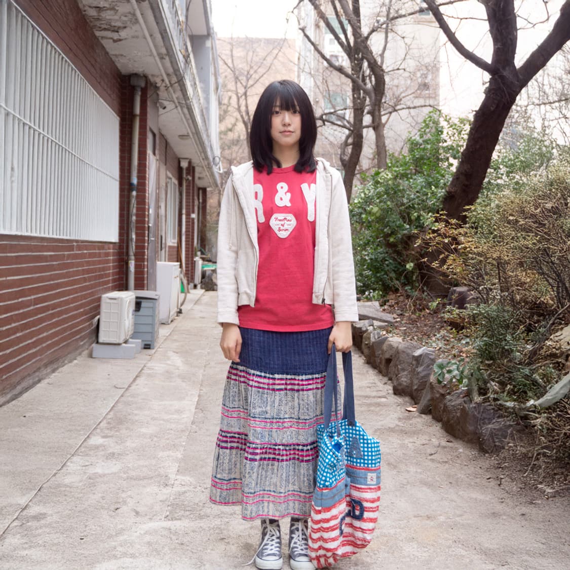 인디고 에스닉 티어드 스커트 상품이미지8