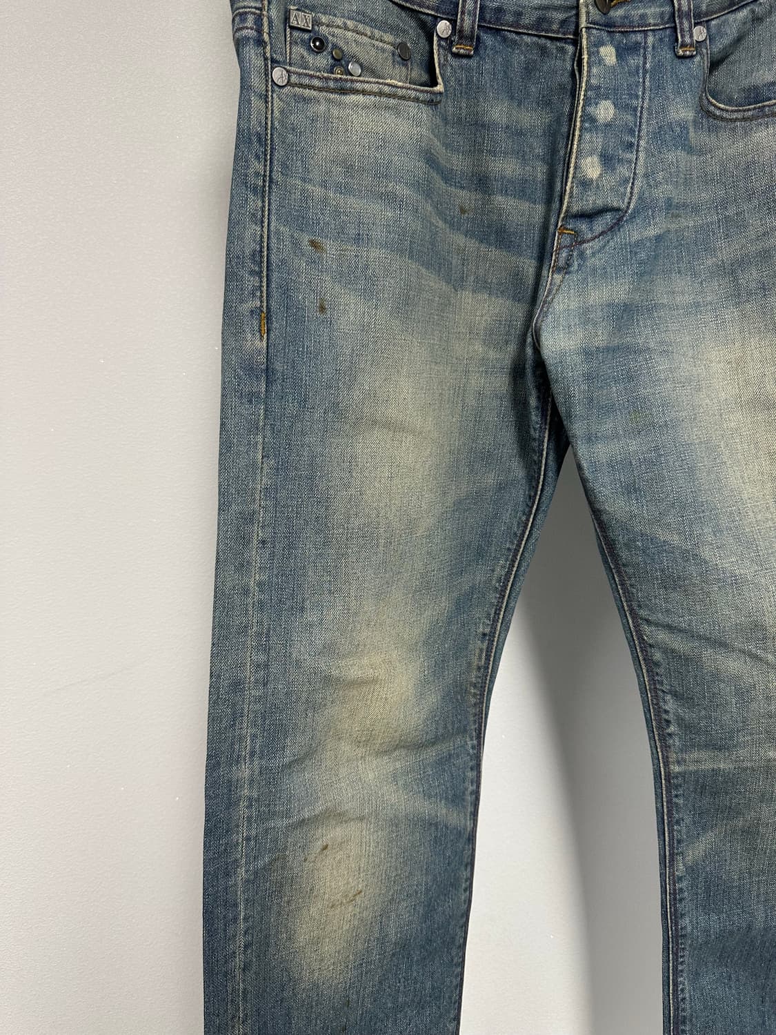 알마니 워싱 스터드 디테일 데님 상품이미지8