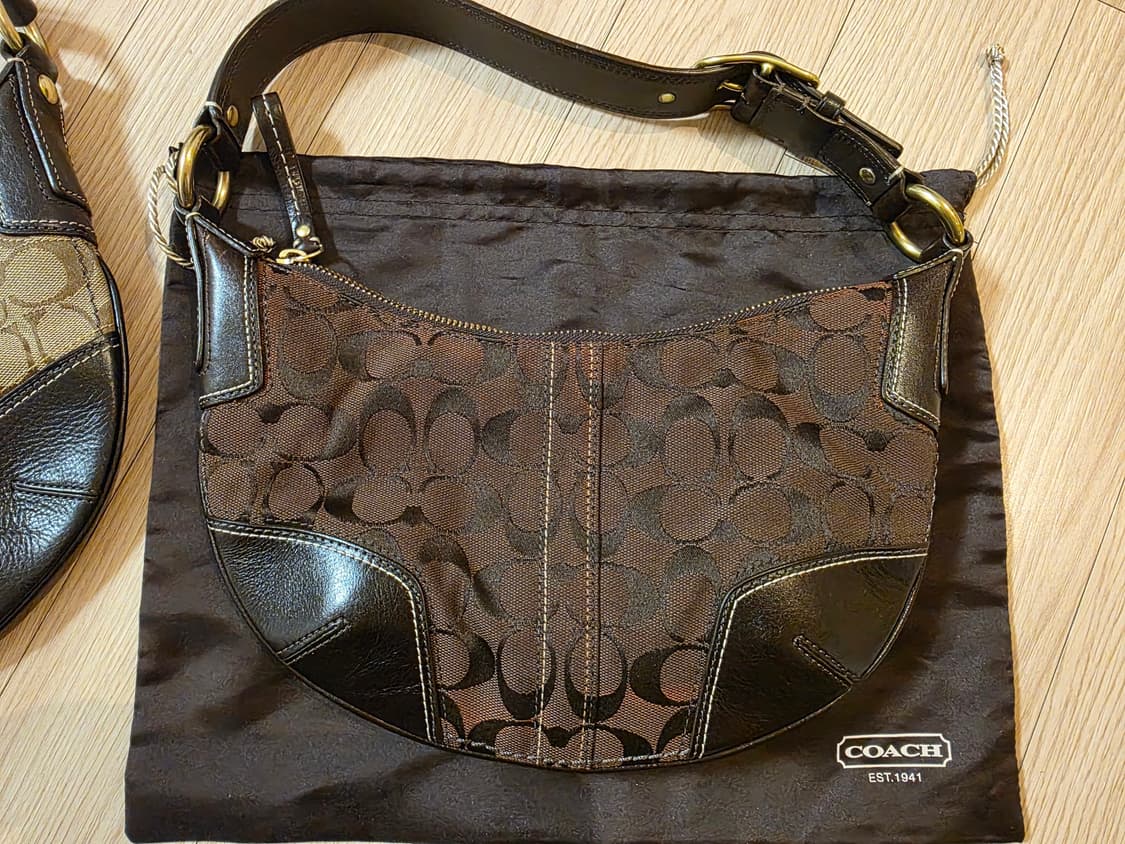  코치 coach 빈티지 가방 미니백 숄더 모노그램 캔버스 coach 상품이미지10