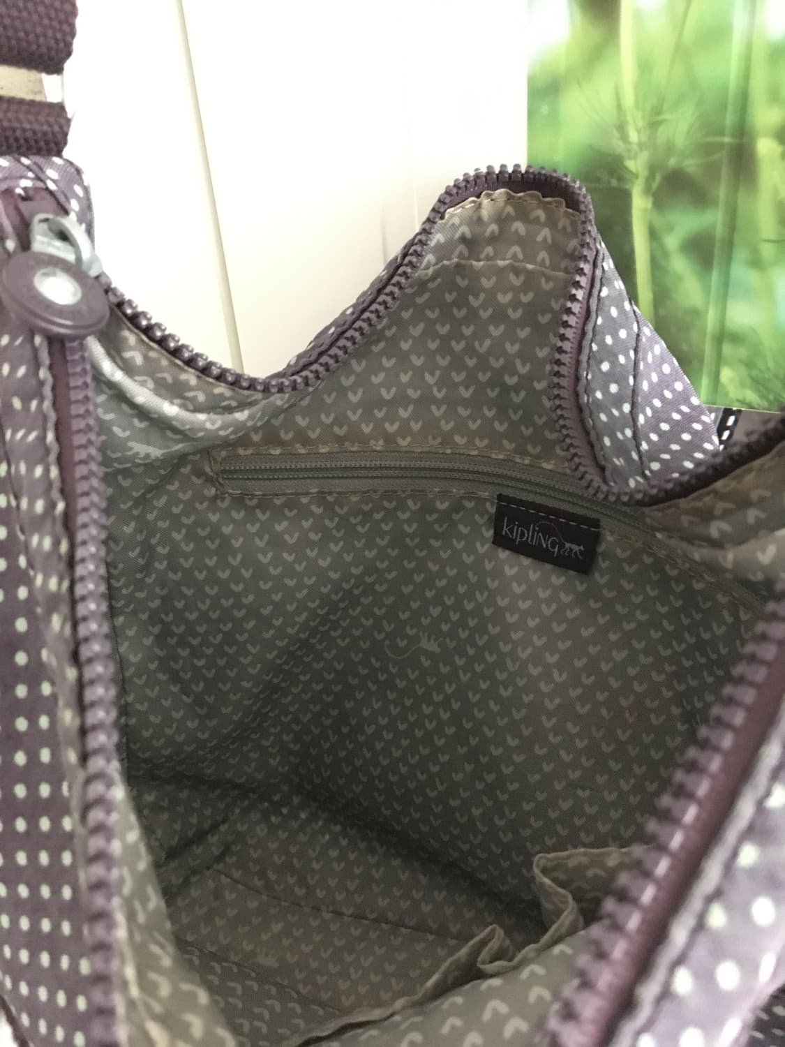 빈티지 키플링 도트 퍼플 포도 크로스백 희귀 보라 연두 상품이미지4