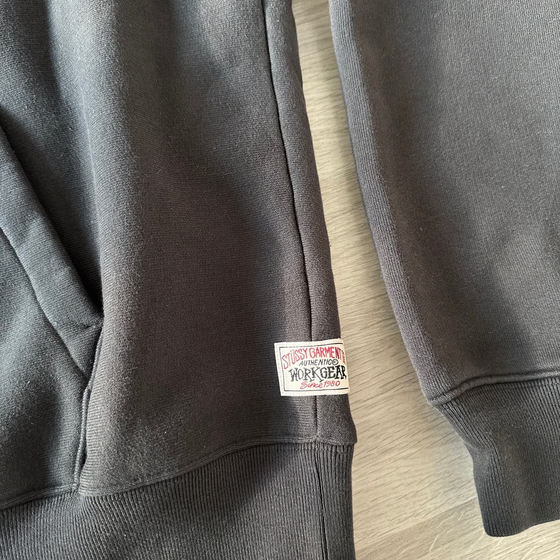 (XL) 스투시 릴렉스드 후디 워시드 블랙  상품이미지2