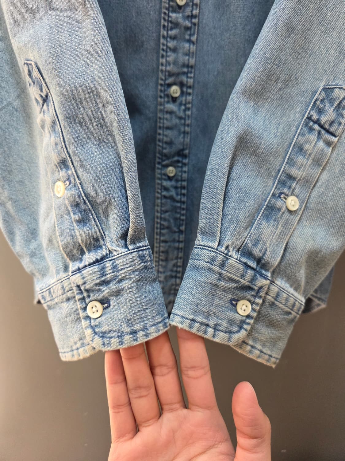 폴로 데님 빅셔츠 XL 상품이미지5