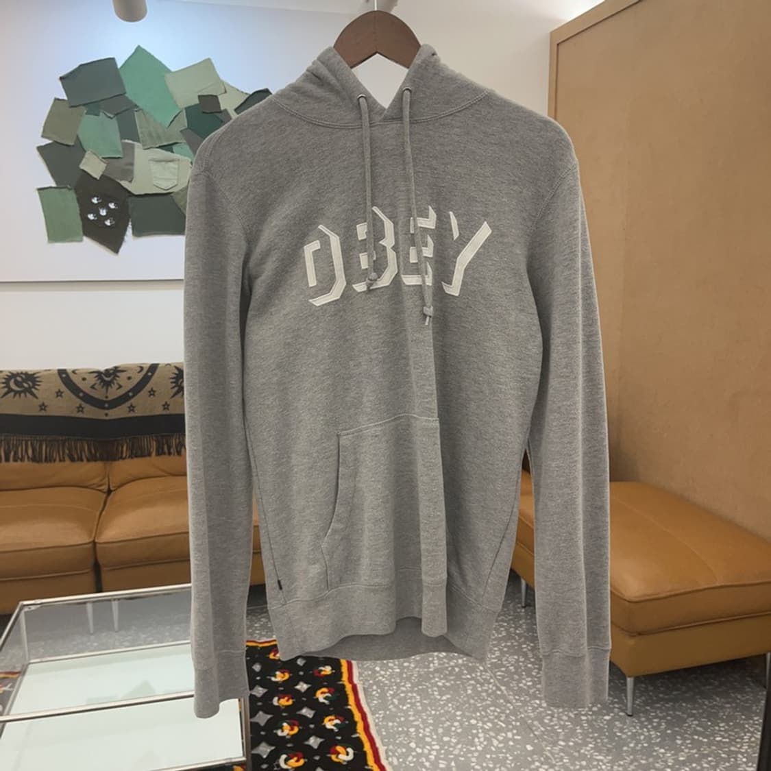 오베이 올드스쿨 드롭아웃 후드티 S C06726 상품이미지3