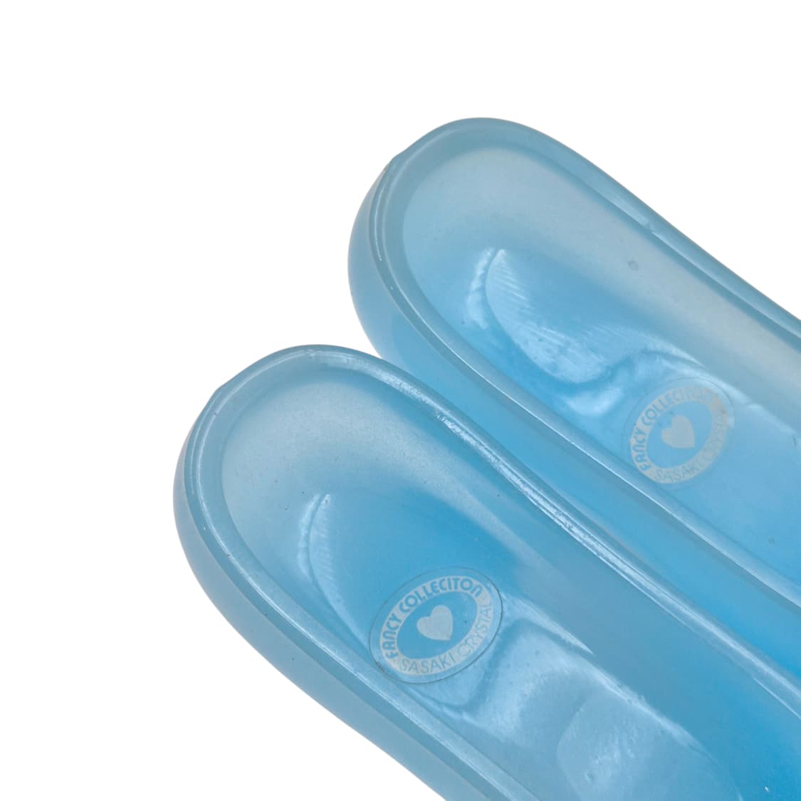 80s 사사키 크리스탈 블루 오팔린 구두 세트 상품이미지3