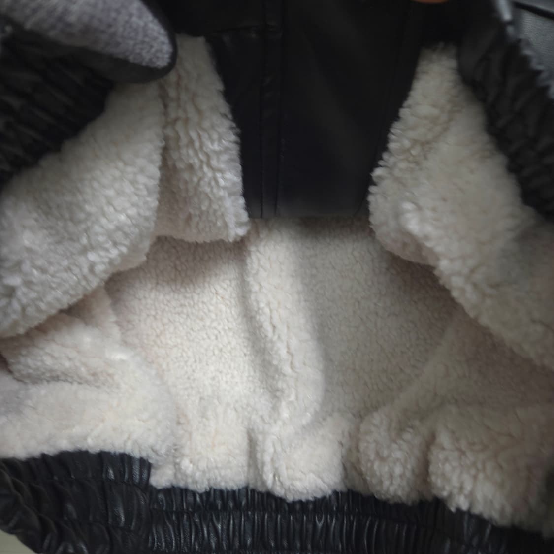 여66 페이크 양털 가죽 무스탕 자켓 상품이미지3