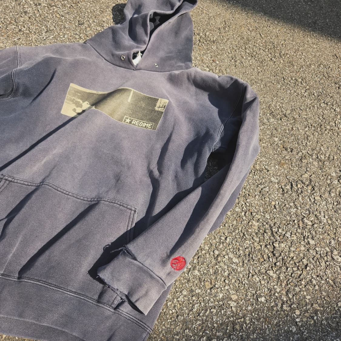 USA regime 선페이드 후드셔츠 상품이미지4