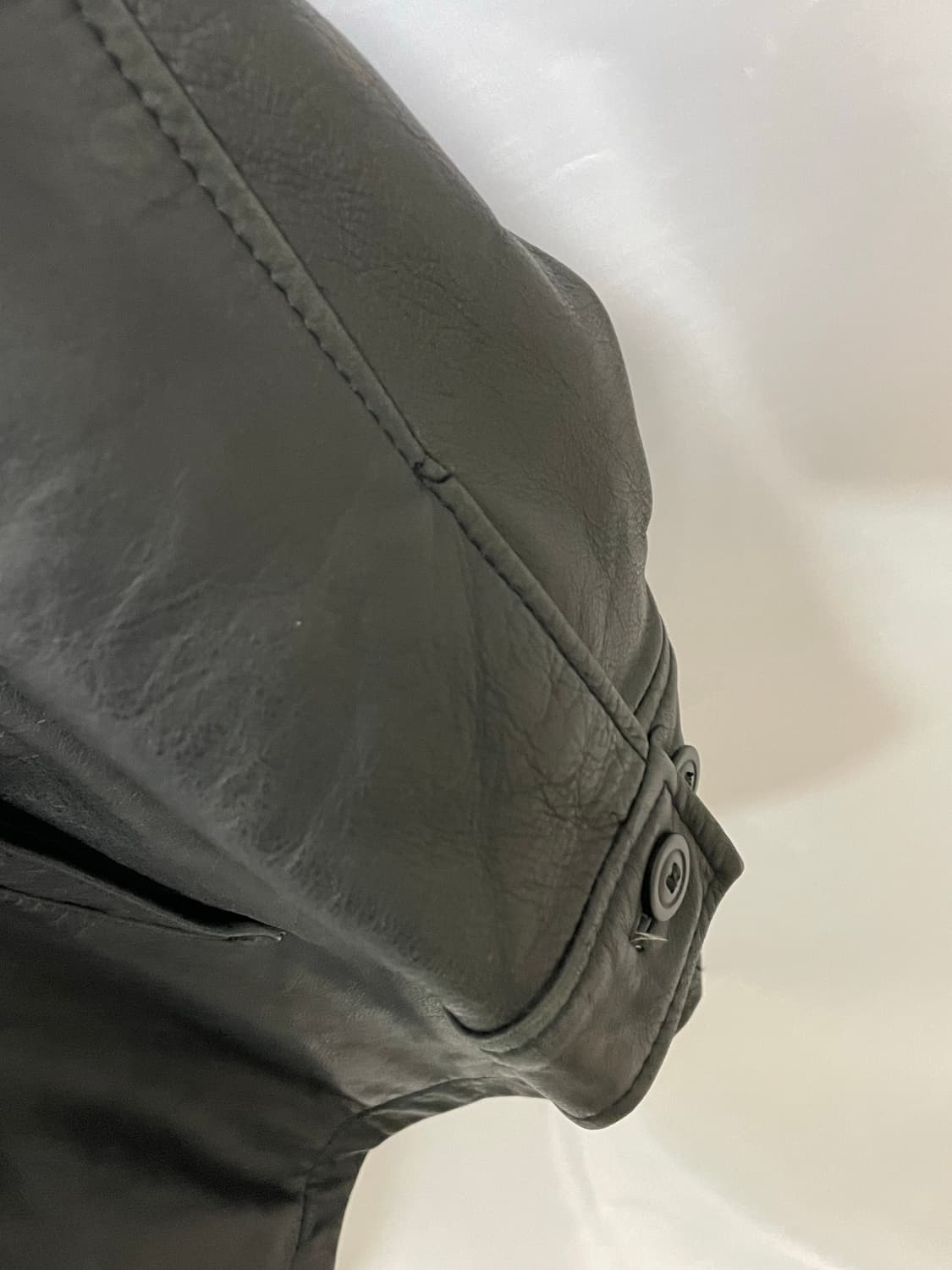 [D.O Archives] 90s 올드갭 레더 카코트 블랙(L) 상품이미지4