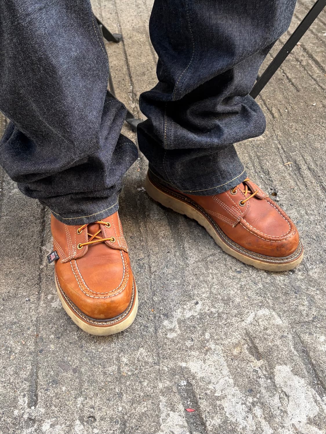 Thorogood USA moc toe leather boots 10D 상품이미지3