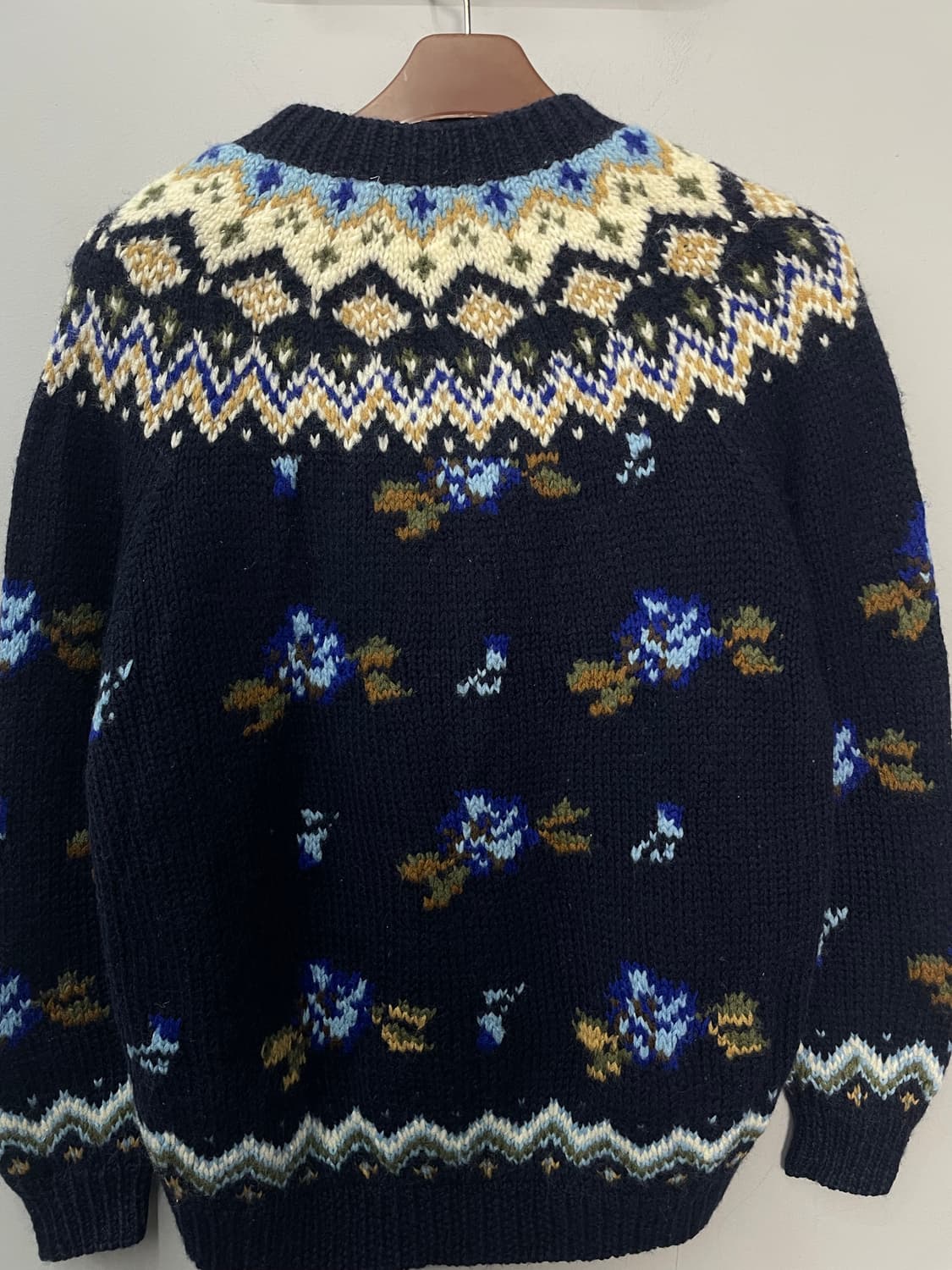 빈티지 노르딕패턴 니트 가디건 H1177 상품이미지5