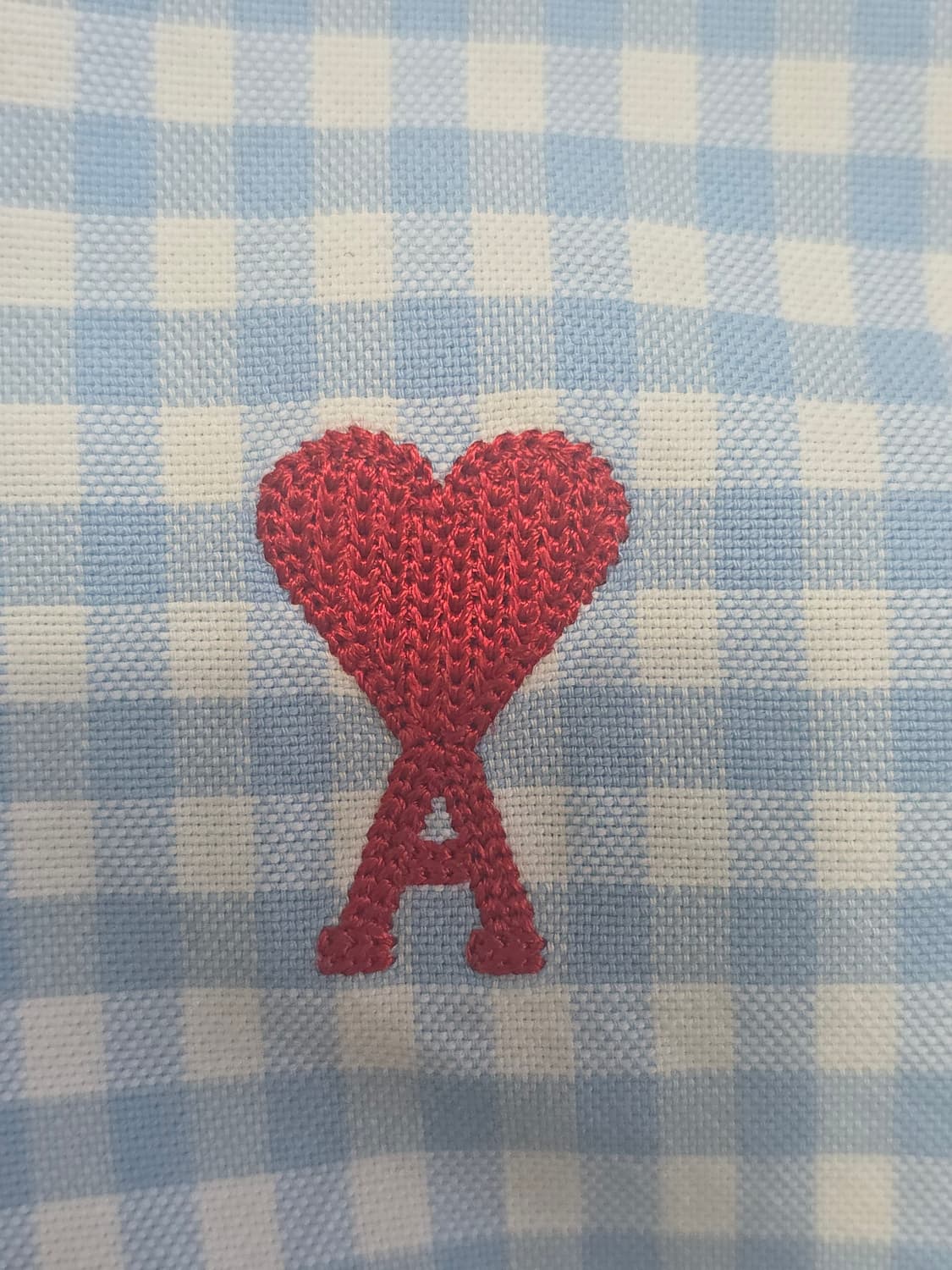 AMI 아미 깅엄 체크 셔츠 40 100~105 상품이미지8